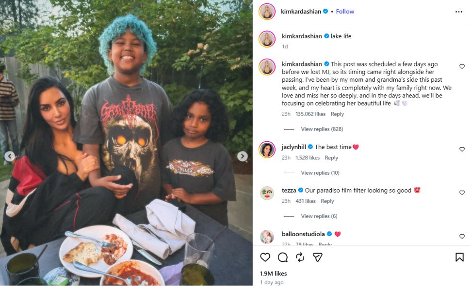 Kim-Kardashian-Instagram-grandmother-death-clarification-caption