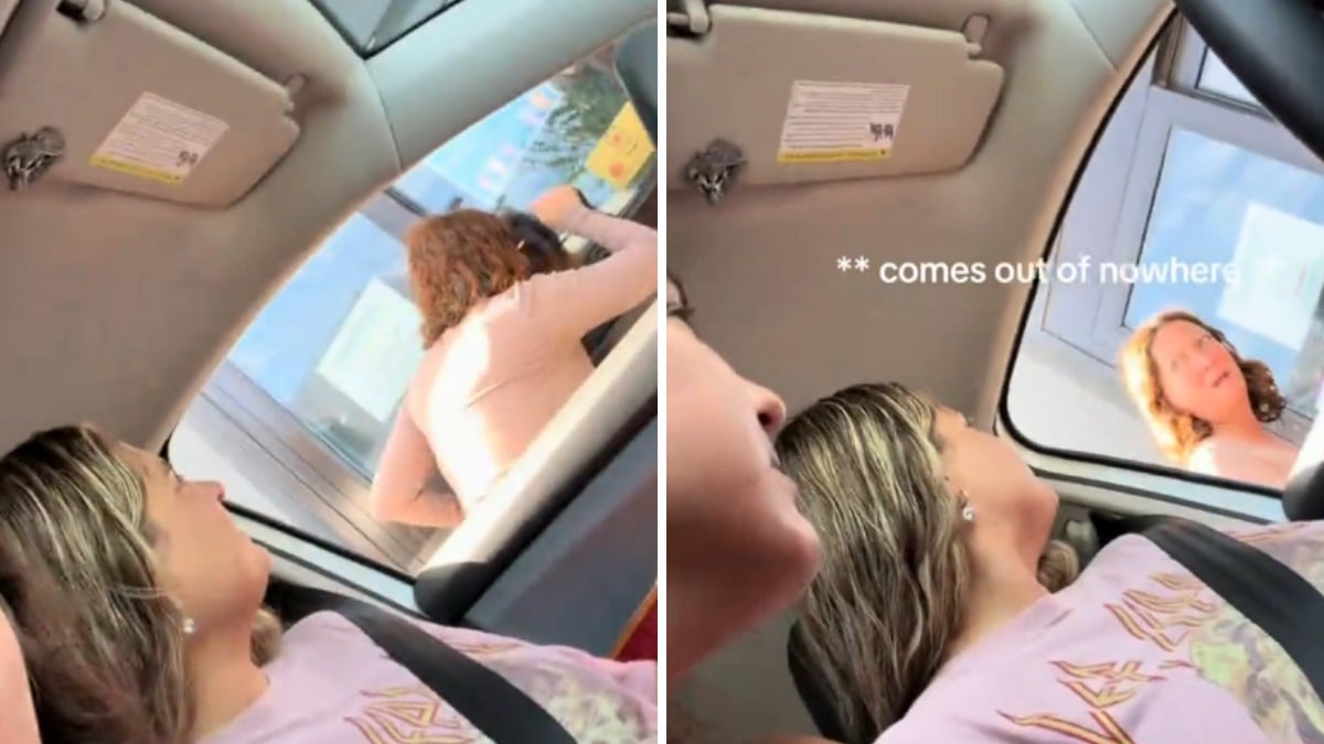 ‘Unacceptable': Video shows a frustrated woman knocking on a McDonald's drive-thru window over her coffee, and the internet isn't looking sympathetic