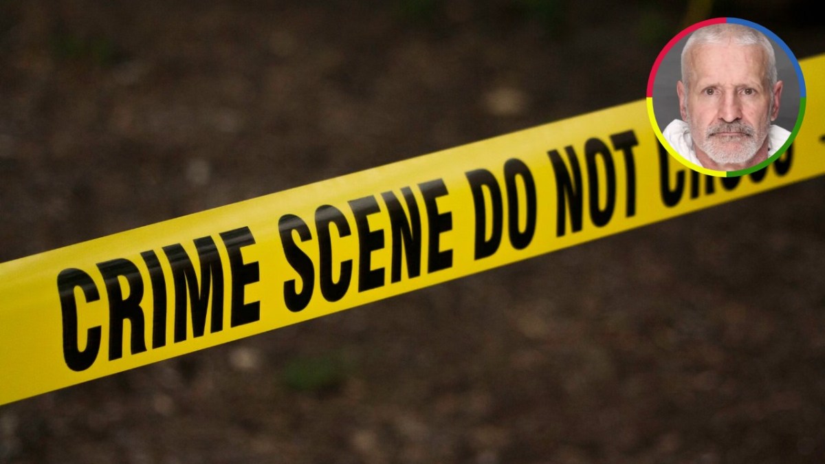 Image showing Crime Scene tape and mugshot of a man